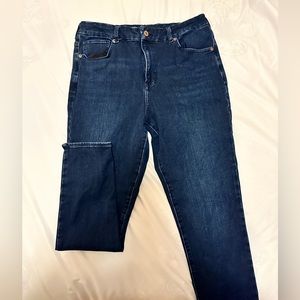Dark Wash cropped skinny Flexx Jeans